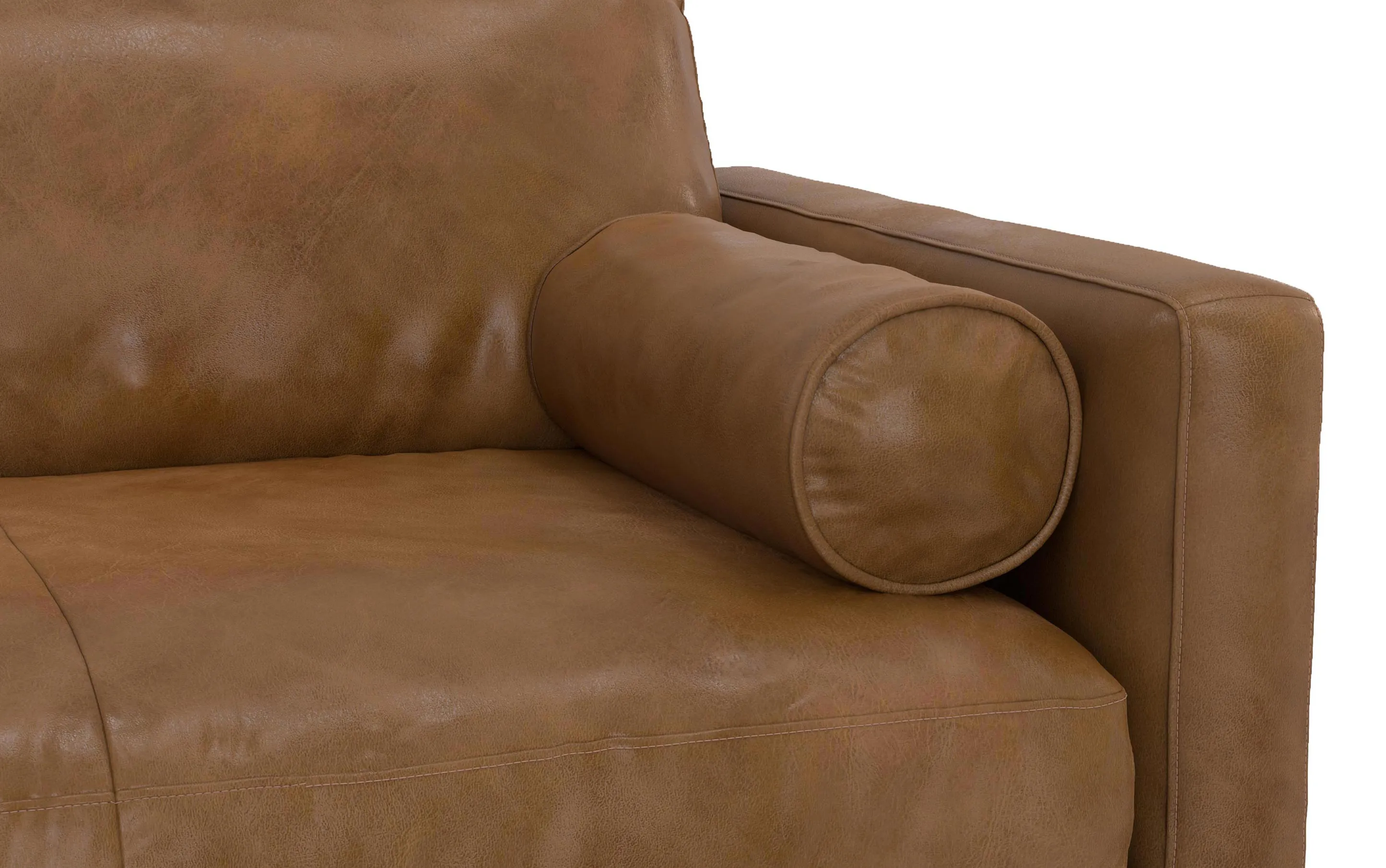 Morrison Left Sectional in Genuine Leather