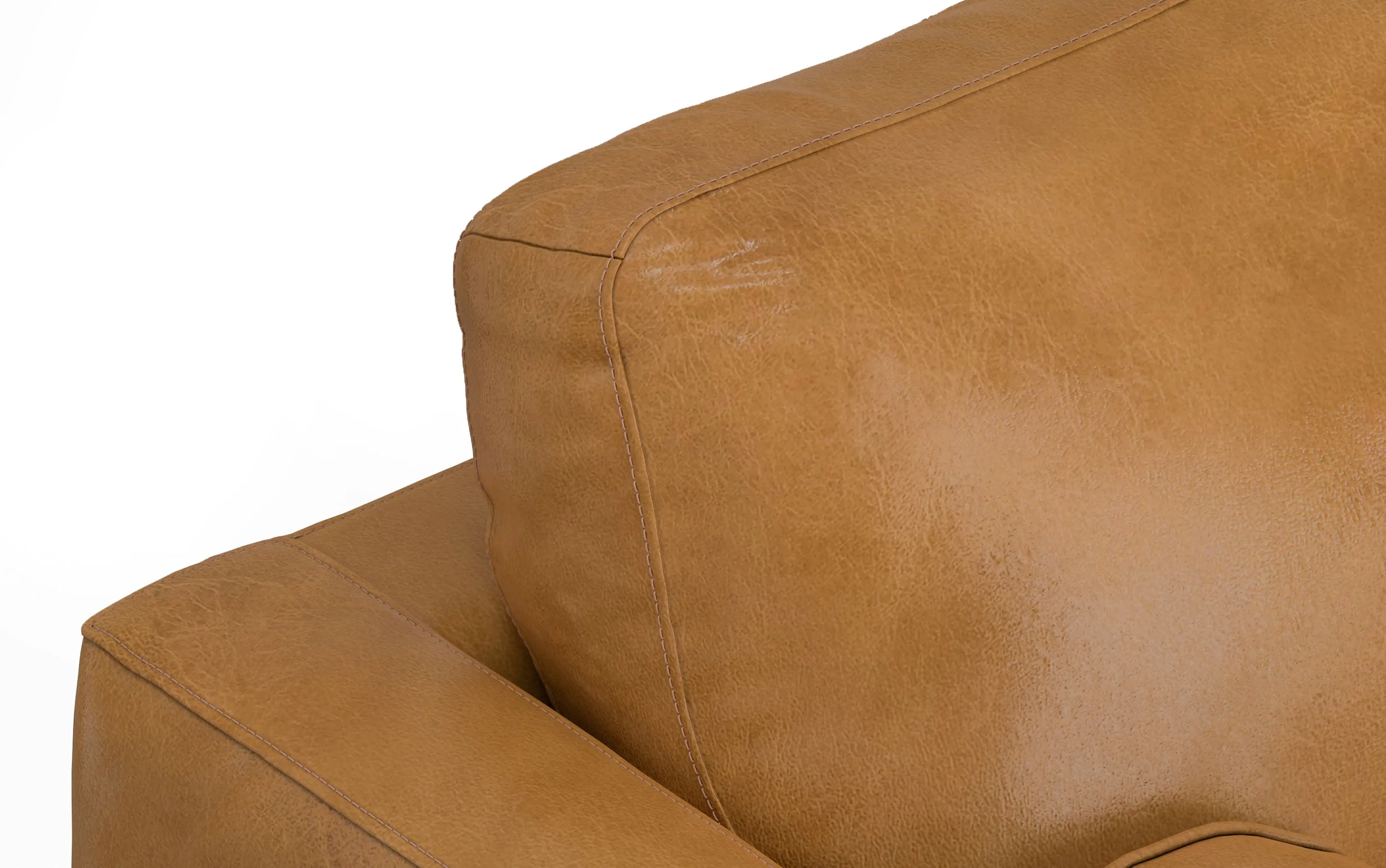 Morrison Left Sectional in Genuine Leather