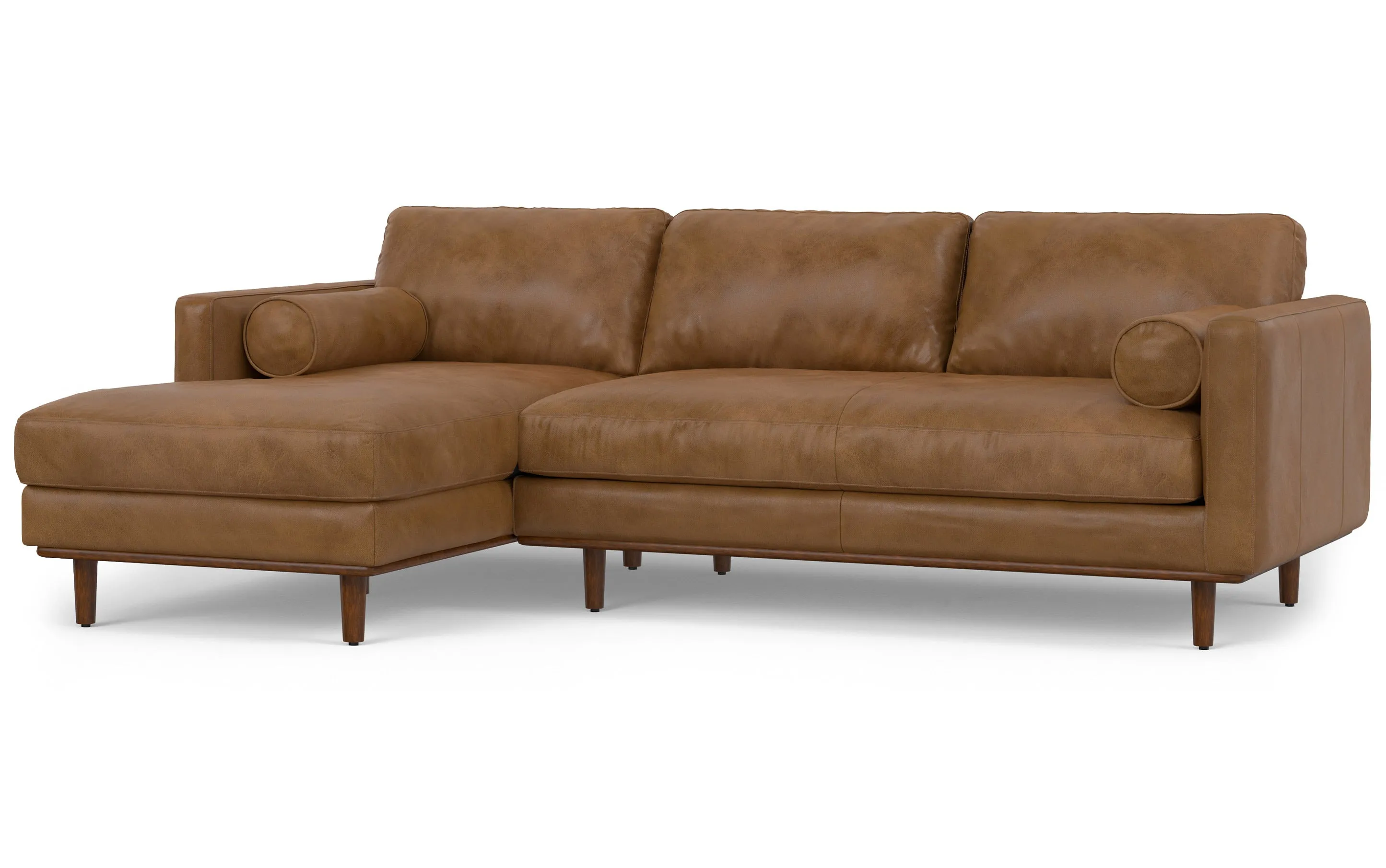 Morrison Left Sectional in Genuine Leather