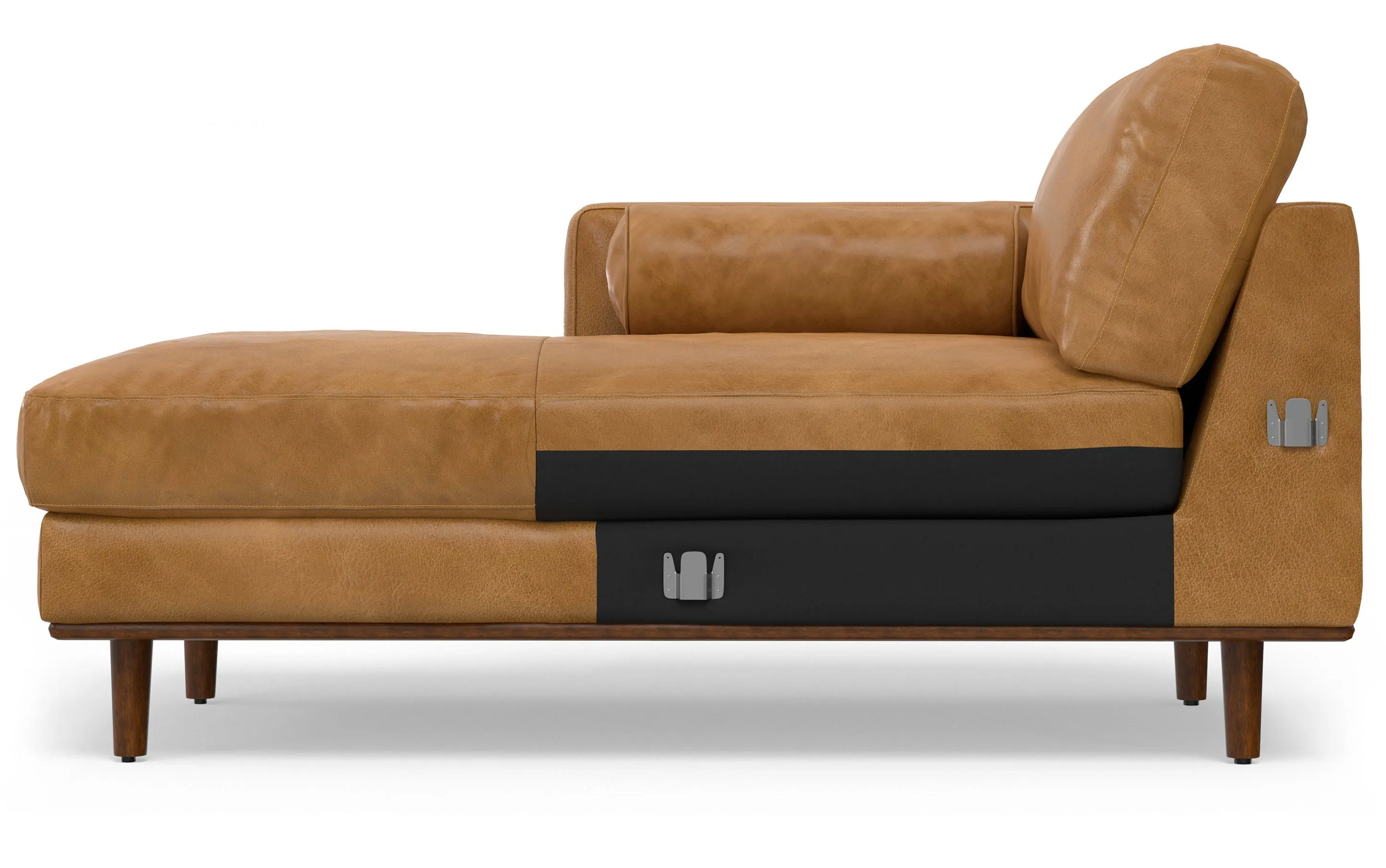 Morrison Left Sectional in Genuine Leather