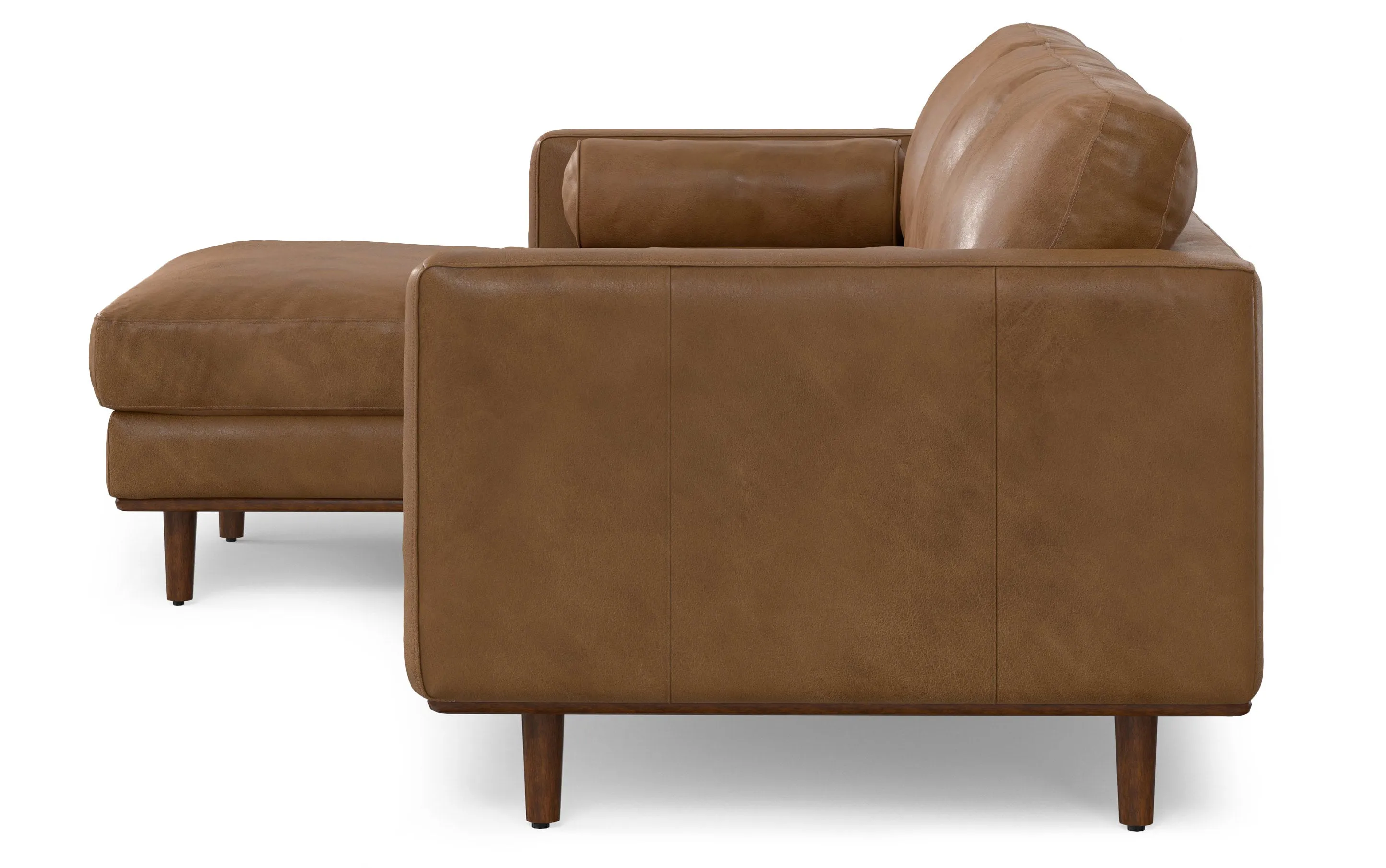 Morrison Left Sectional in Genuine Leather