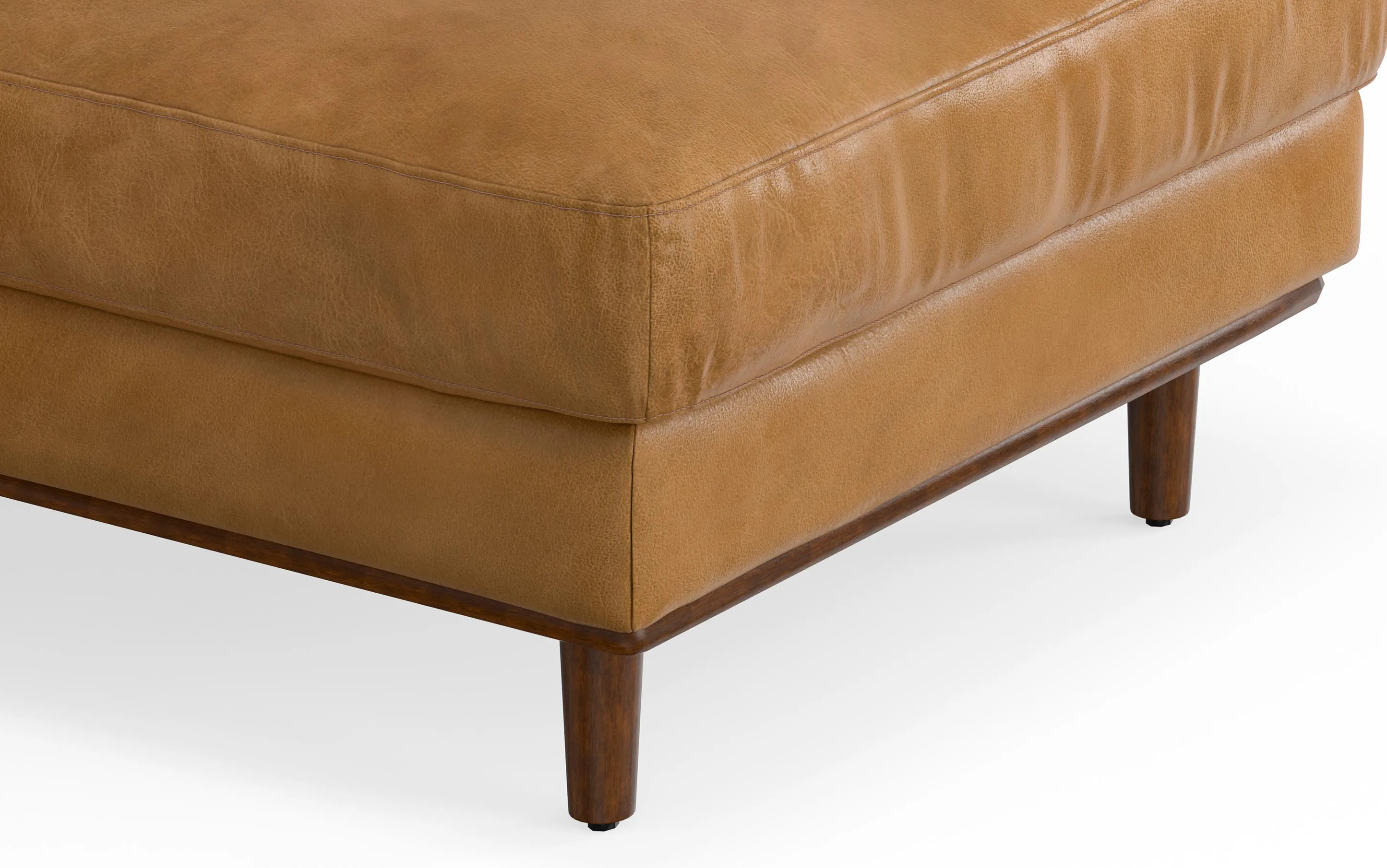 Morrison Left Sectional in Genuine Leather
