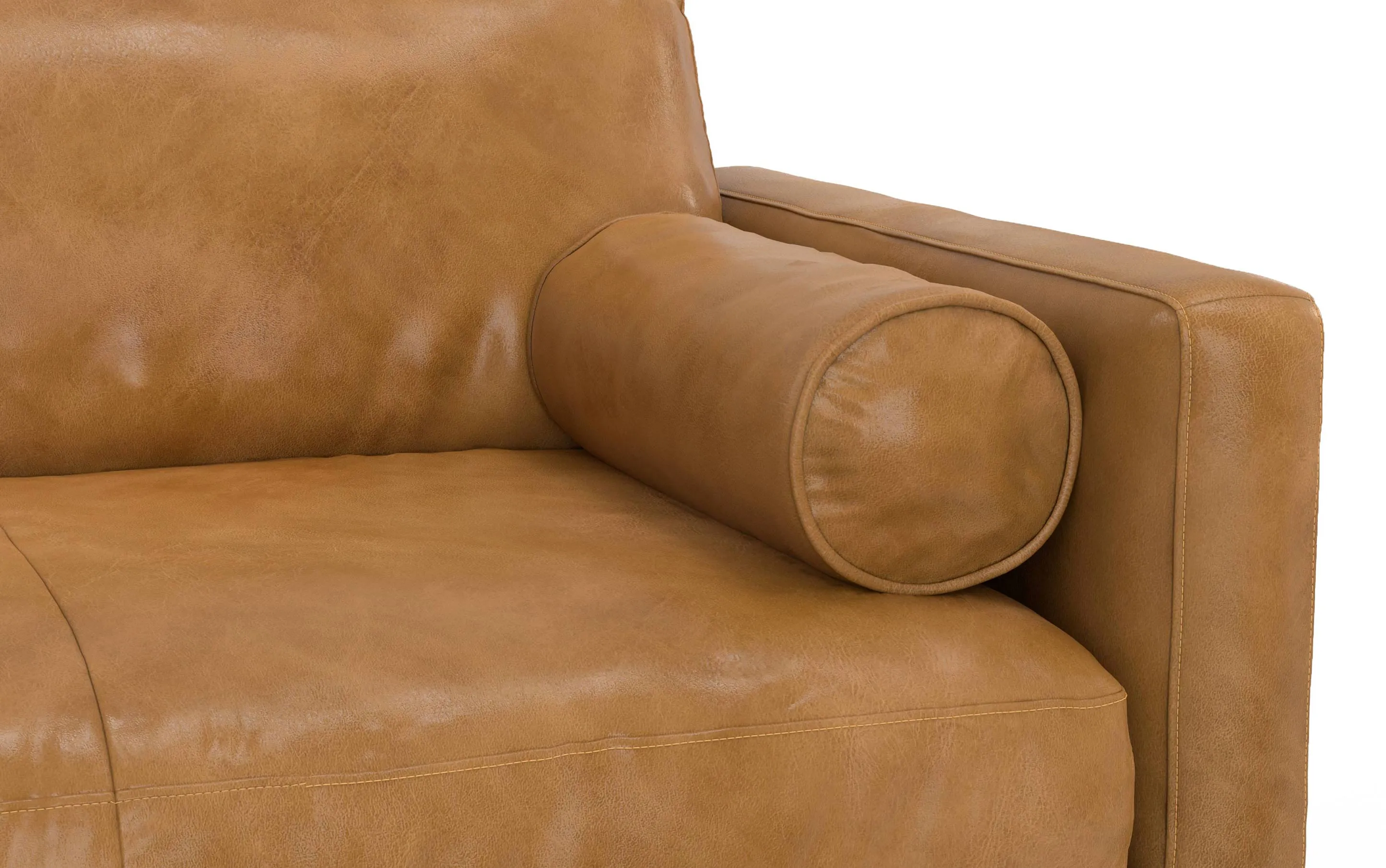 Morrison Left Sectional in Genuine Leather