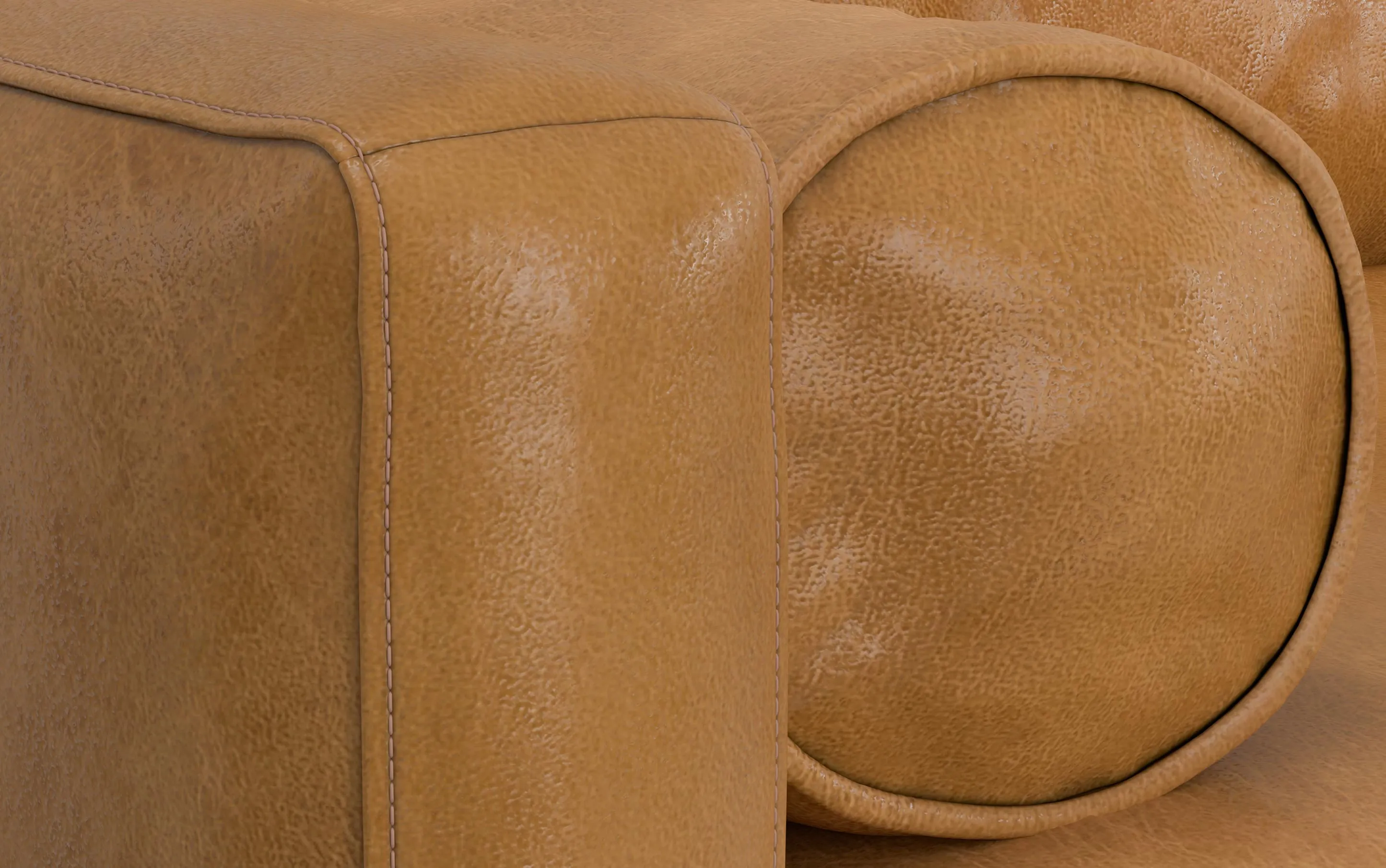 Morrison Left Sectional in Genuine Leather