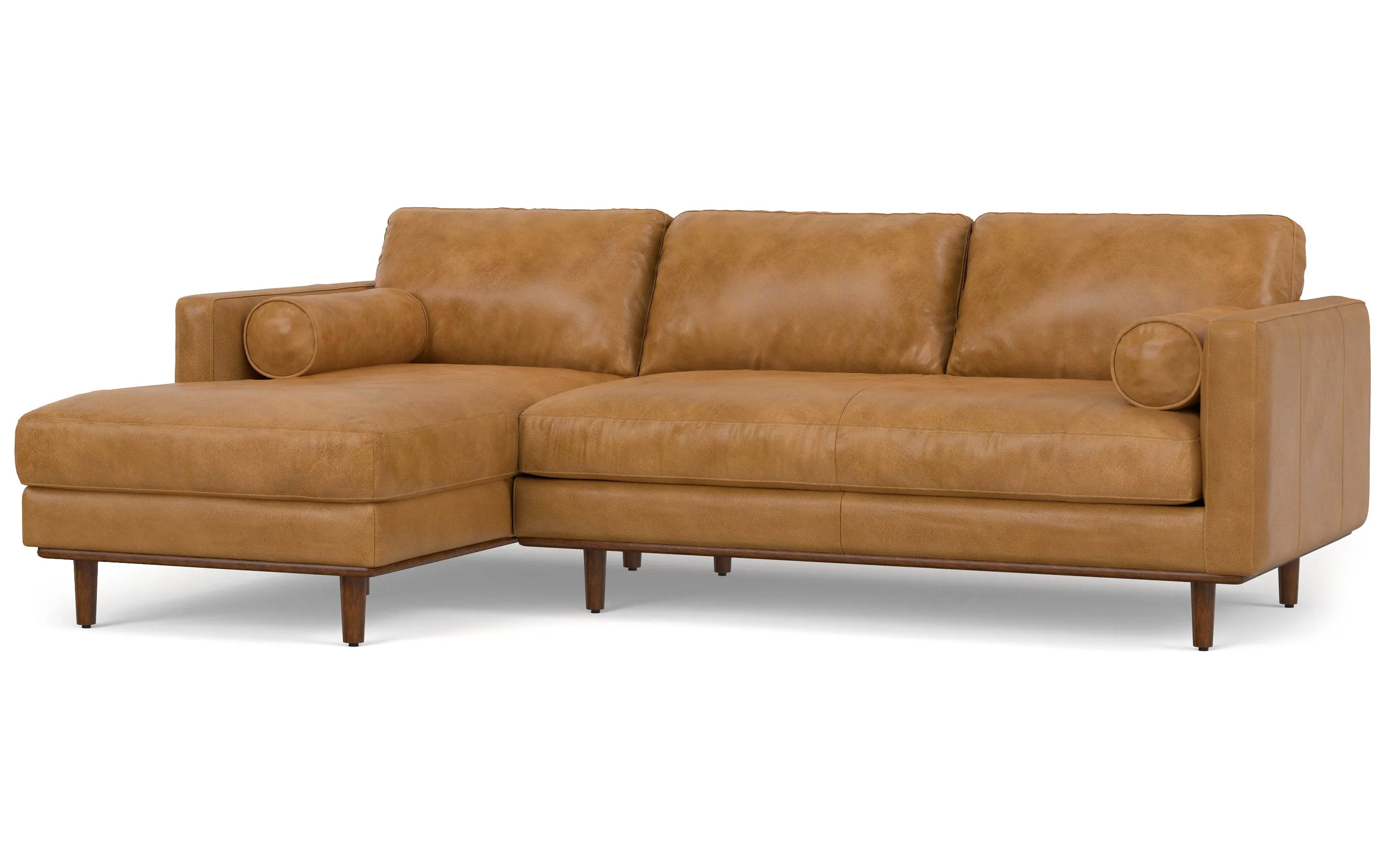 Morrison Left Sectional in Genuine Leather