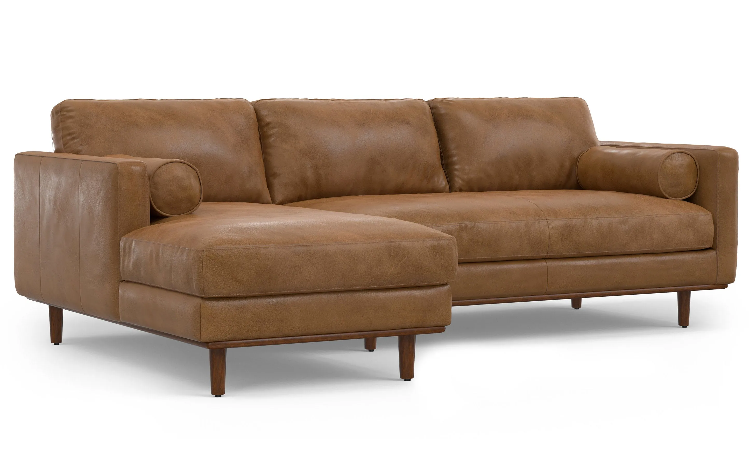 Morrison Left Sectional in Genuine Leather