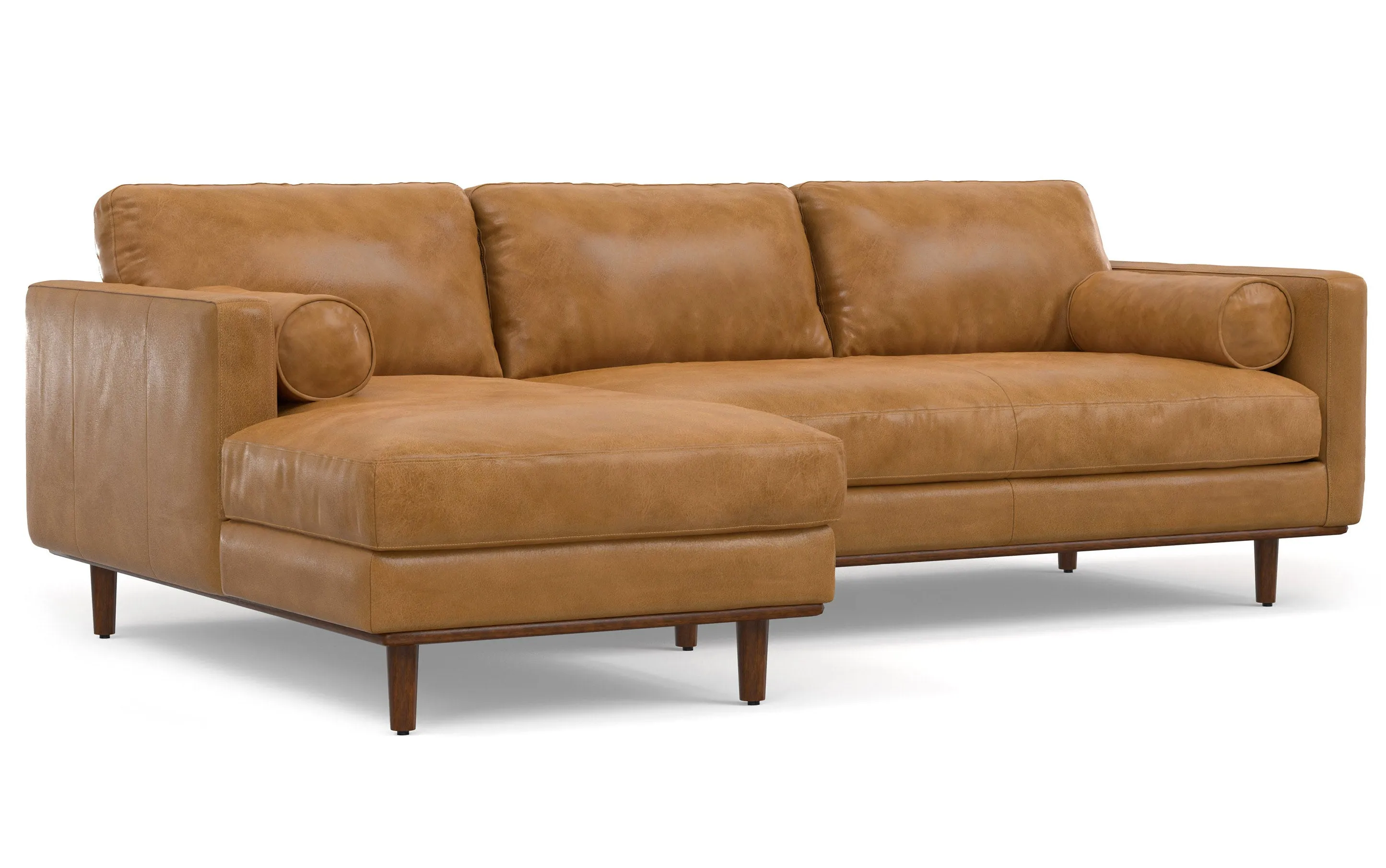 Morrison Left Sectional in Genuine Leather