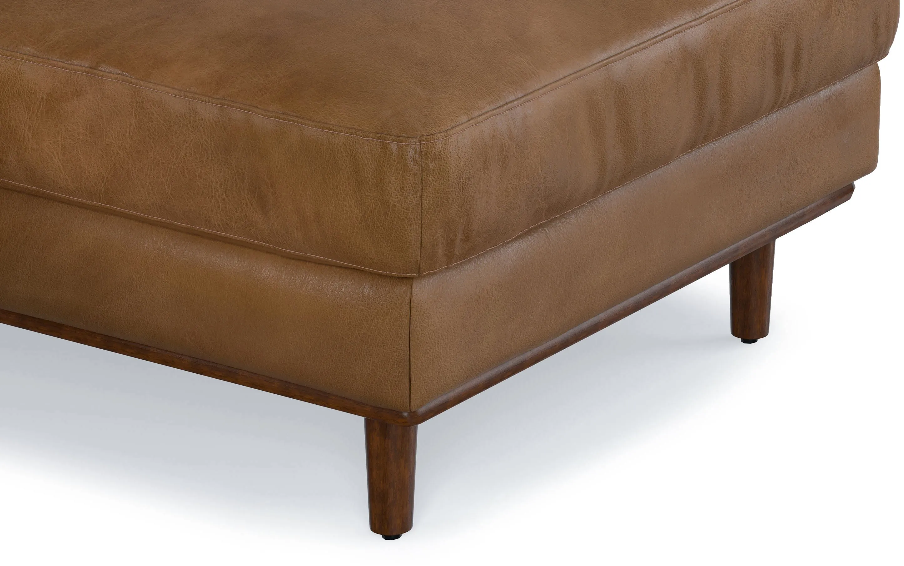 Morrison Left Sectional in Genuine Leather