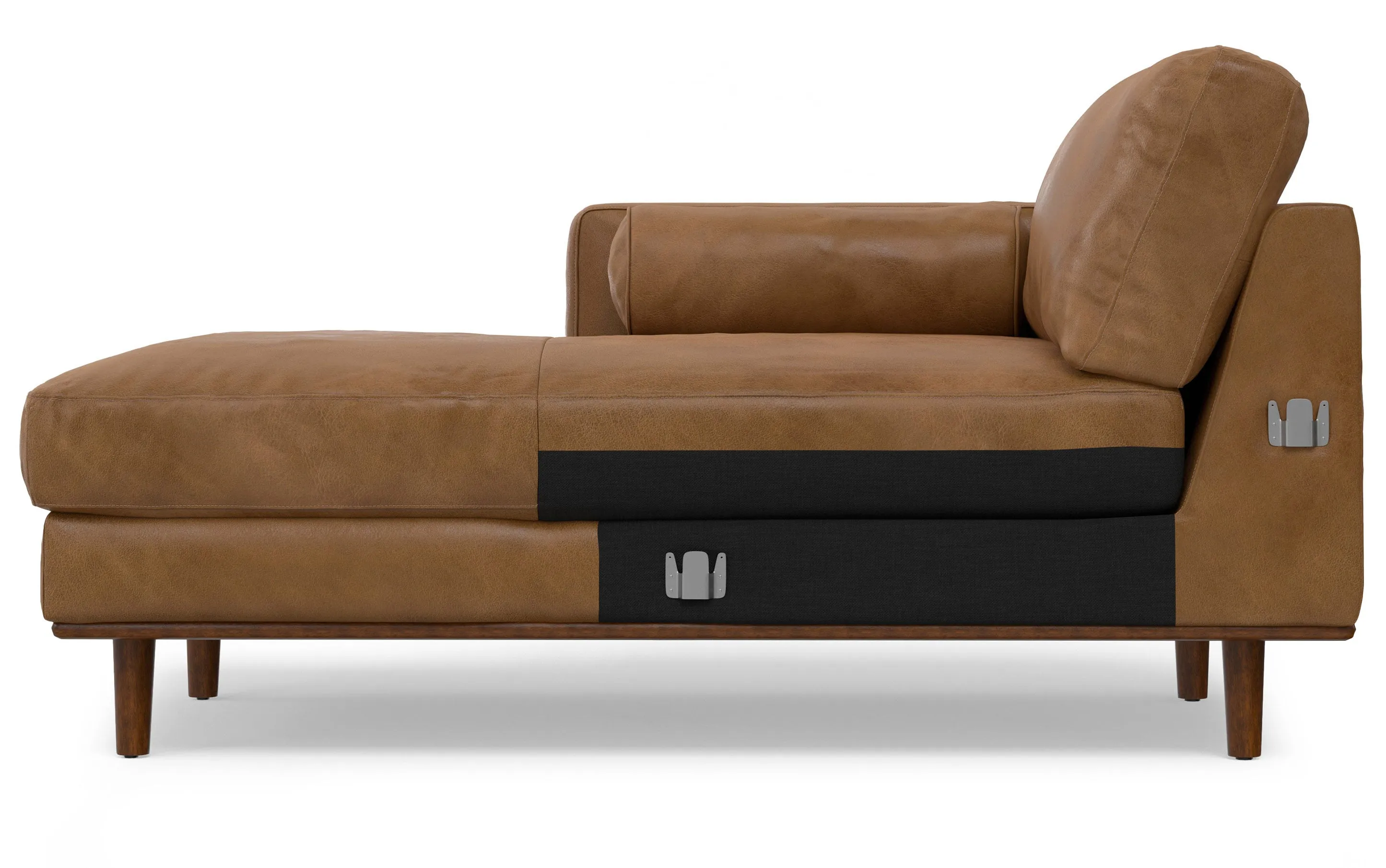 Morrison Left Sectional in Genuine Leather