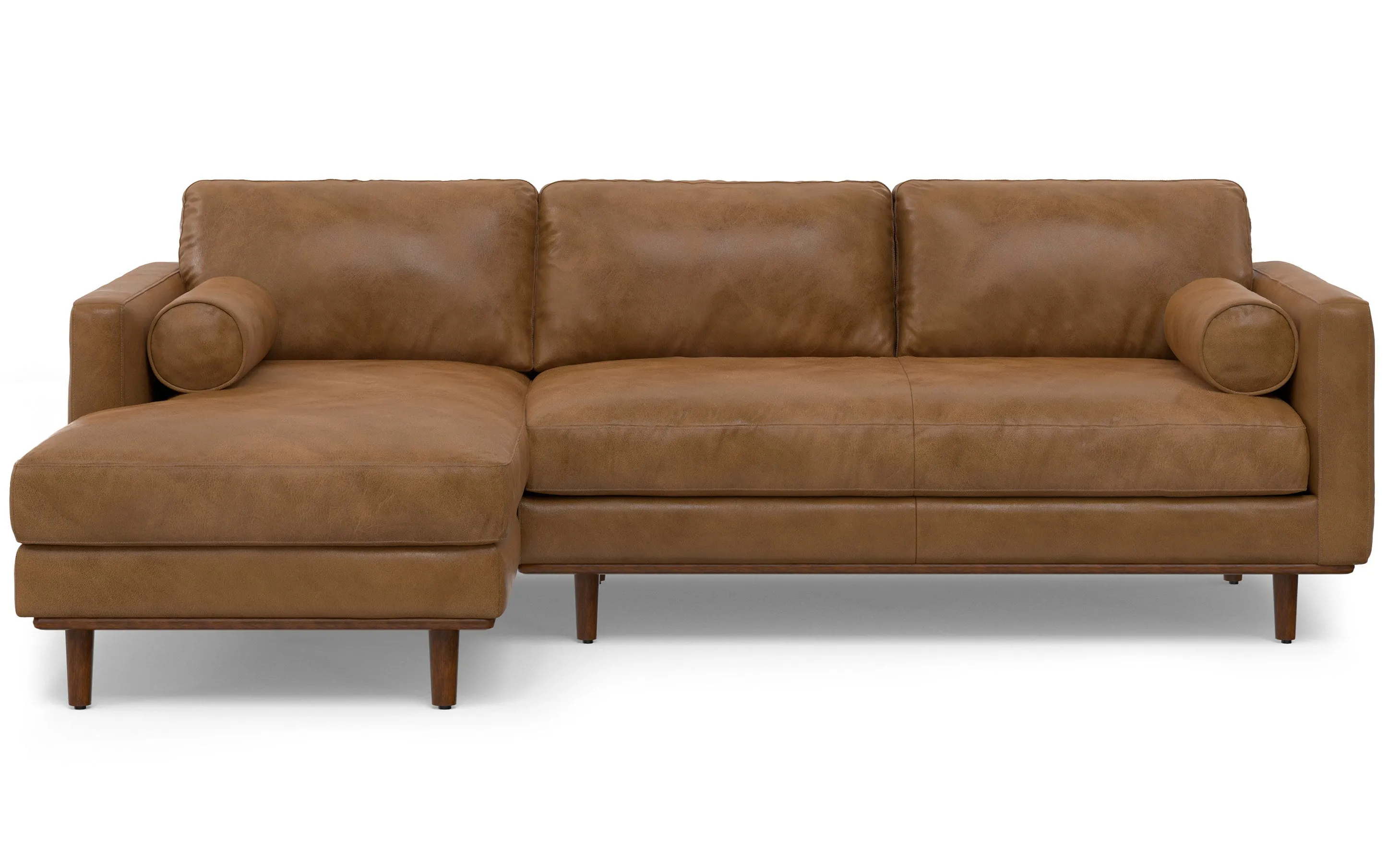 Morrison Left Sectional in Genuine Leather