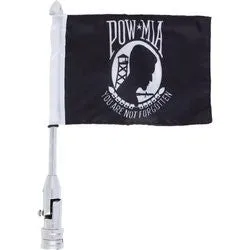 Motorcycle MIA POW Flag and Flagpole Mount Free Shipping