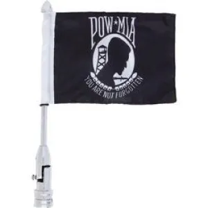 Motorcycle MIA POW Flag and Flagpole Mount Free Shipping