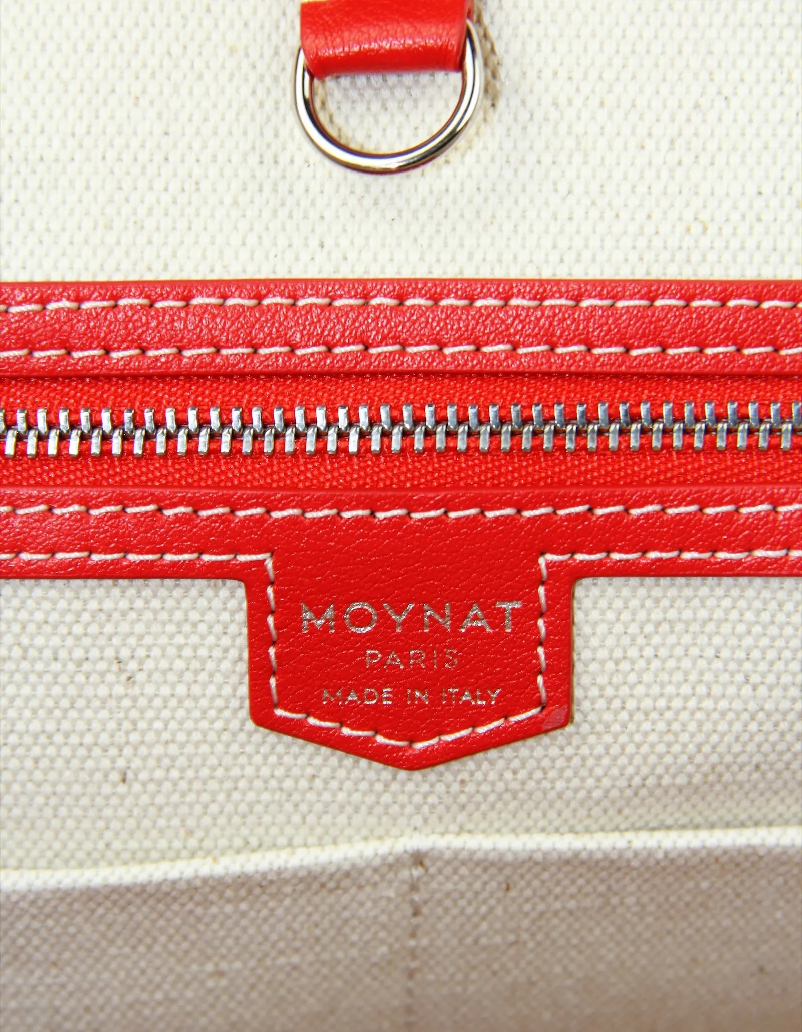 Moynat Red M MM Tote Bag