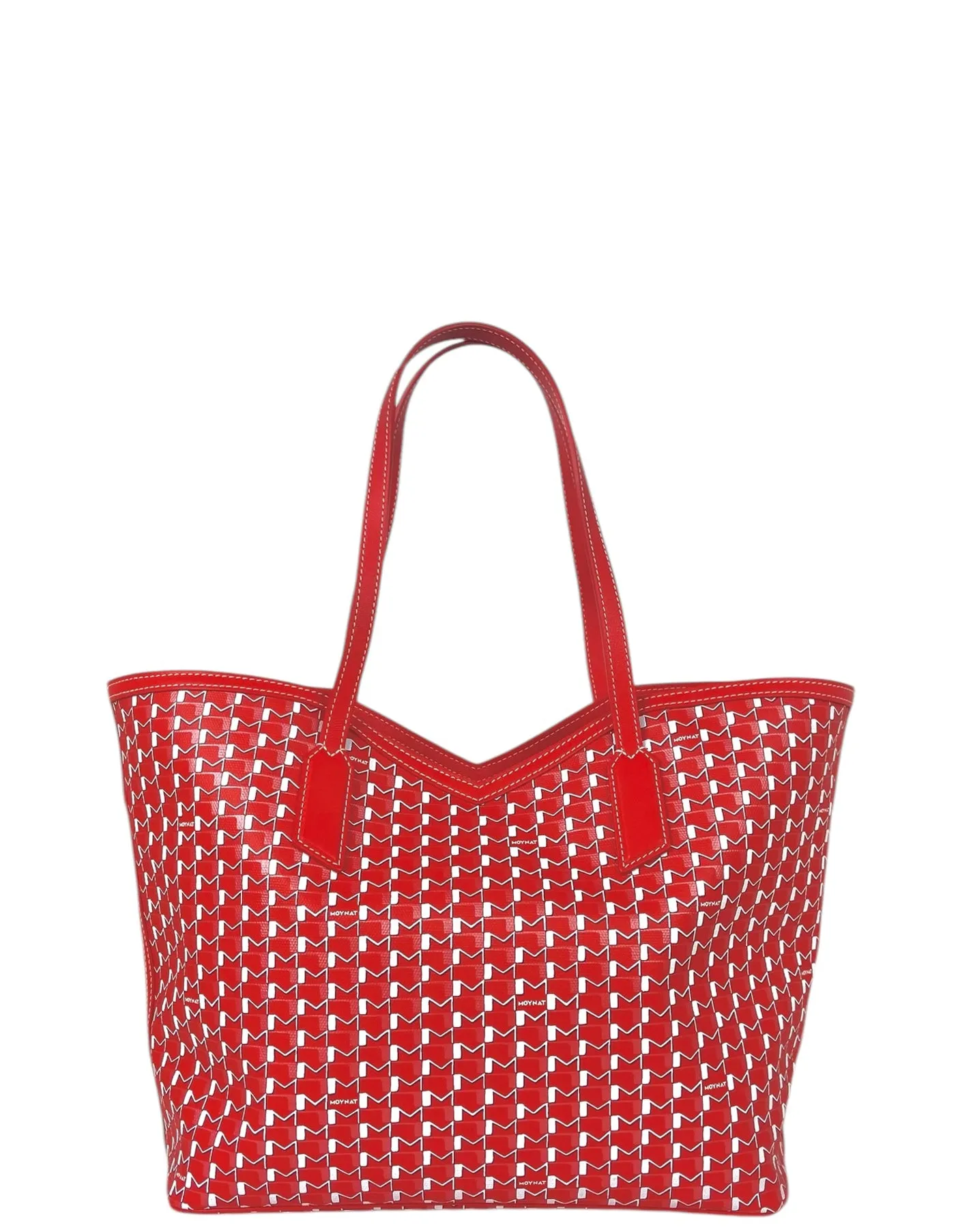 Moynat Red M MM Tote Bag