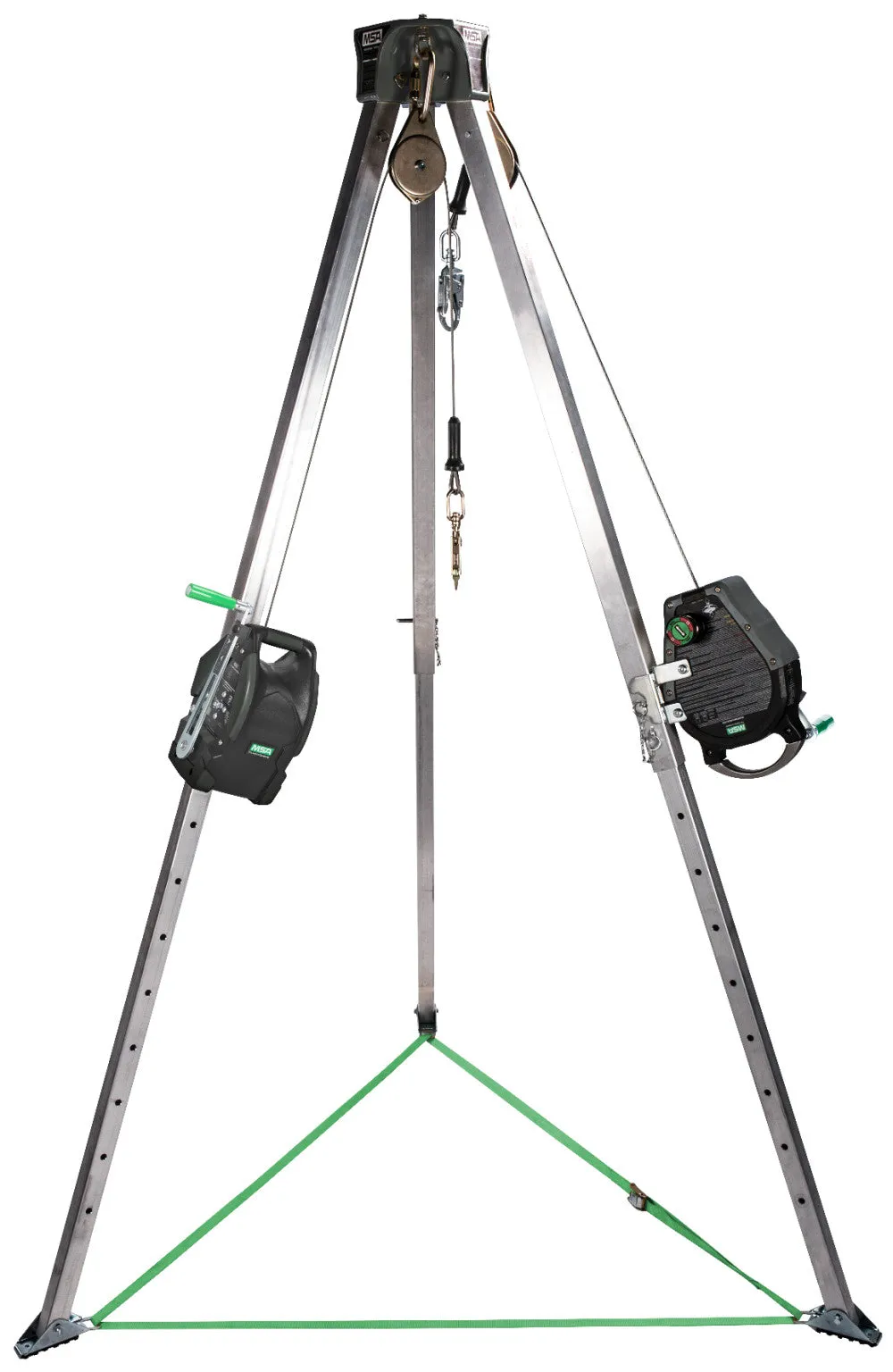 MSA 10174588 50' Confined Workman Rescuer Space Entry Kits 2 Pulleys & 2 Carabiners