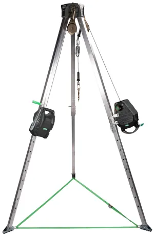 MSA 10174588 50' Confined Workman Rescuer Space Entry Kits 2 Pulleys & 2 Carabiners