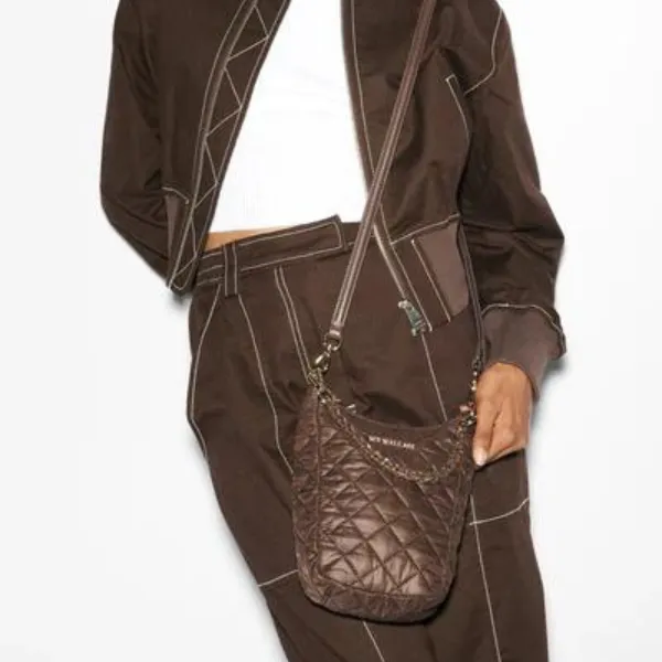 MZ Wallace Crosby Go Bag in Walnut