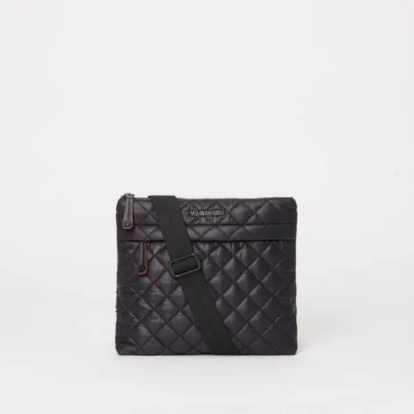 MZ Wallace Metro Flat Crossbody in Black