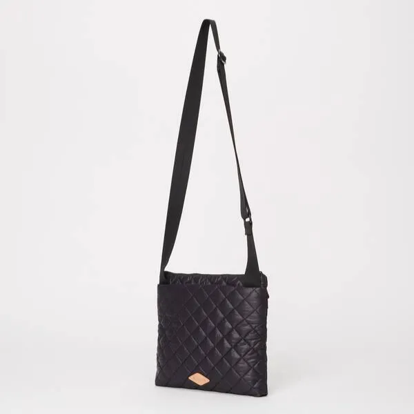 MZ Wallace Metro Flat Crossbody in Black