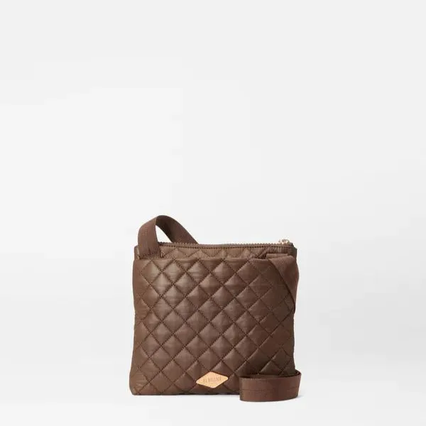 MZ Wallace Metro Flat Crossbody in Walnut