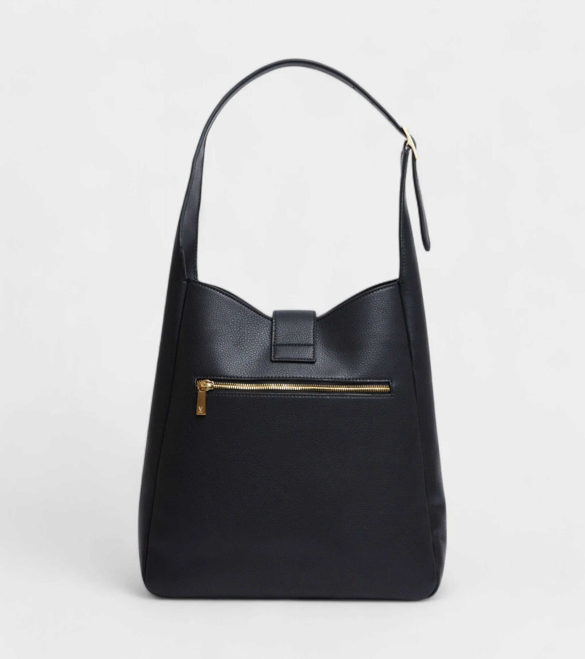 Nancy Vegan Bio-Based Bamboo Leather Tote Bag | Black