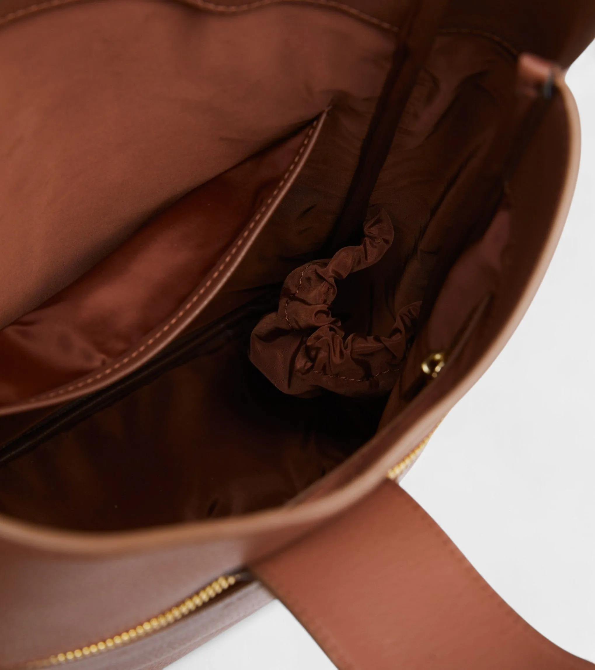 Nancy Vegan Bio-Based Bamboo Leather Tote Bag | Brown