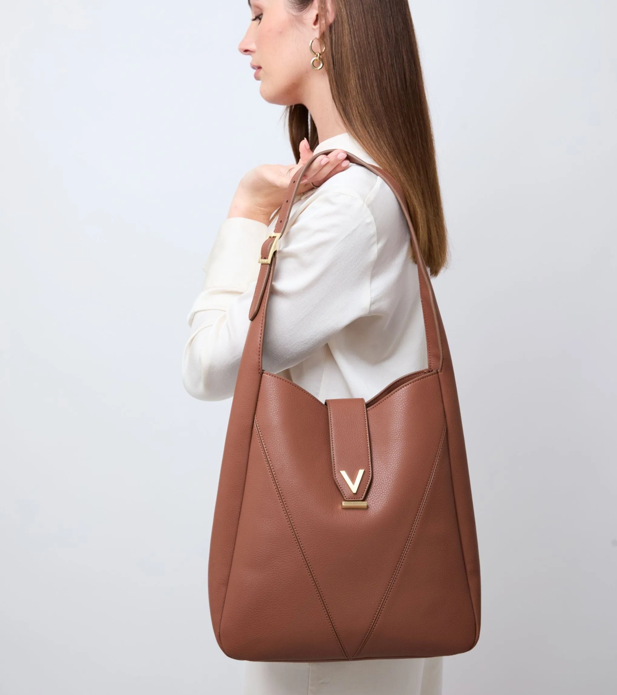 Nancy Vegan Bio-Based Bamboo Leather Tote Bag | Brown