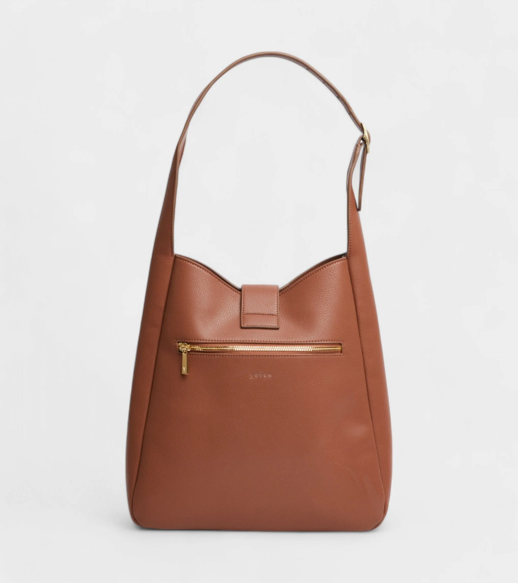 Nancy Vegan Bio-Based Bamboo Leather Tote Bag | Brown