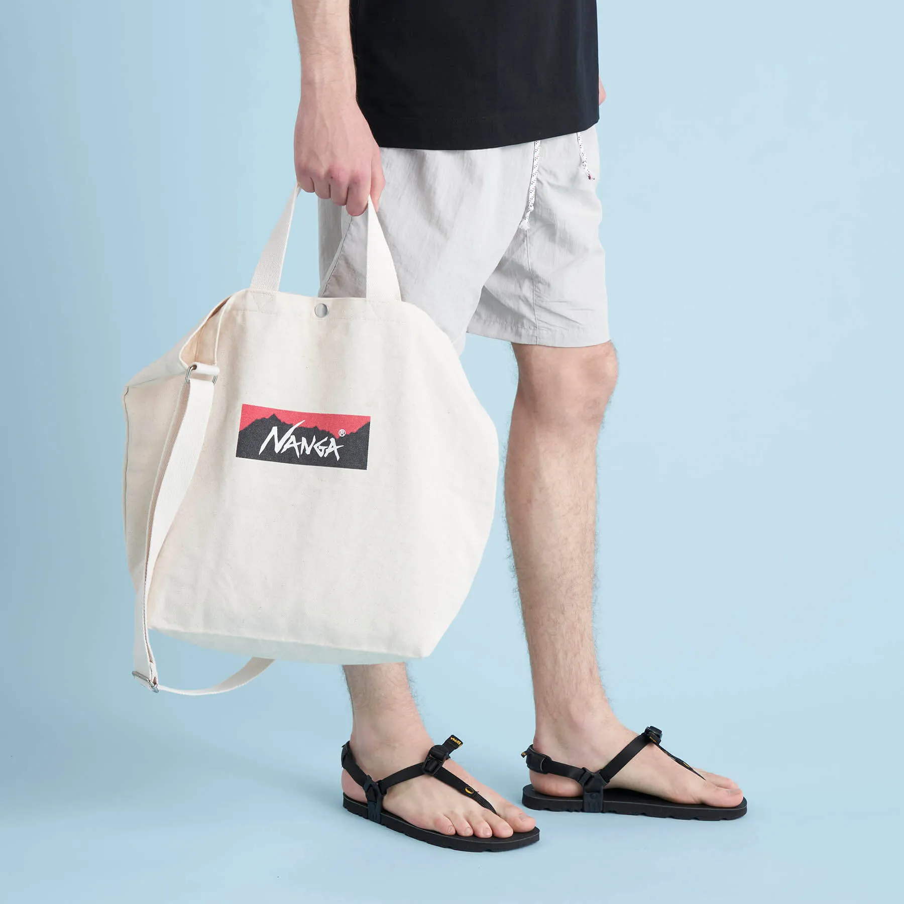 NANGA LOGO CANVAS TOTE 2WAY BAG