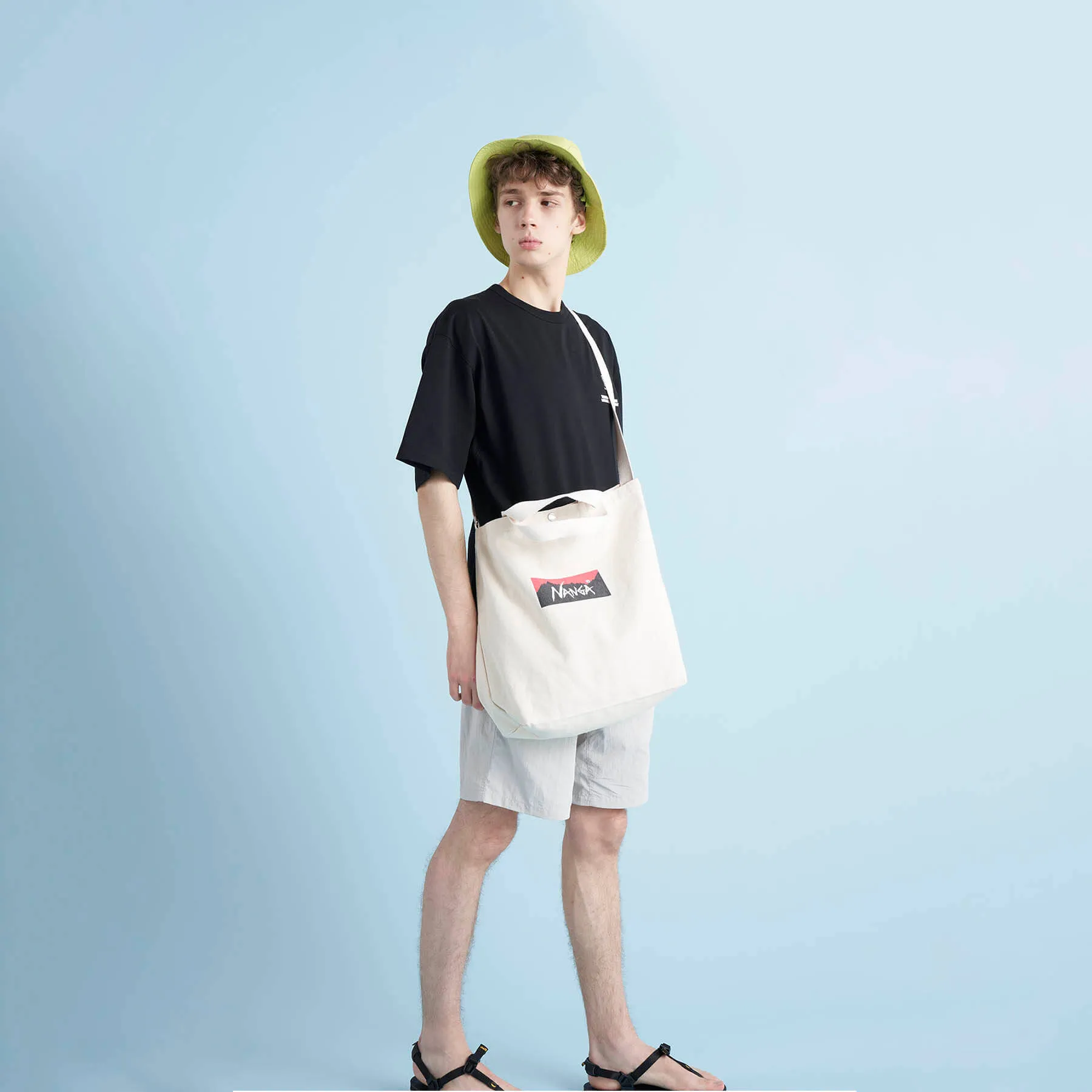 NANGA LOGO CANVAS TOTE 2WAY BAG