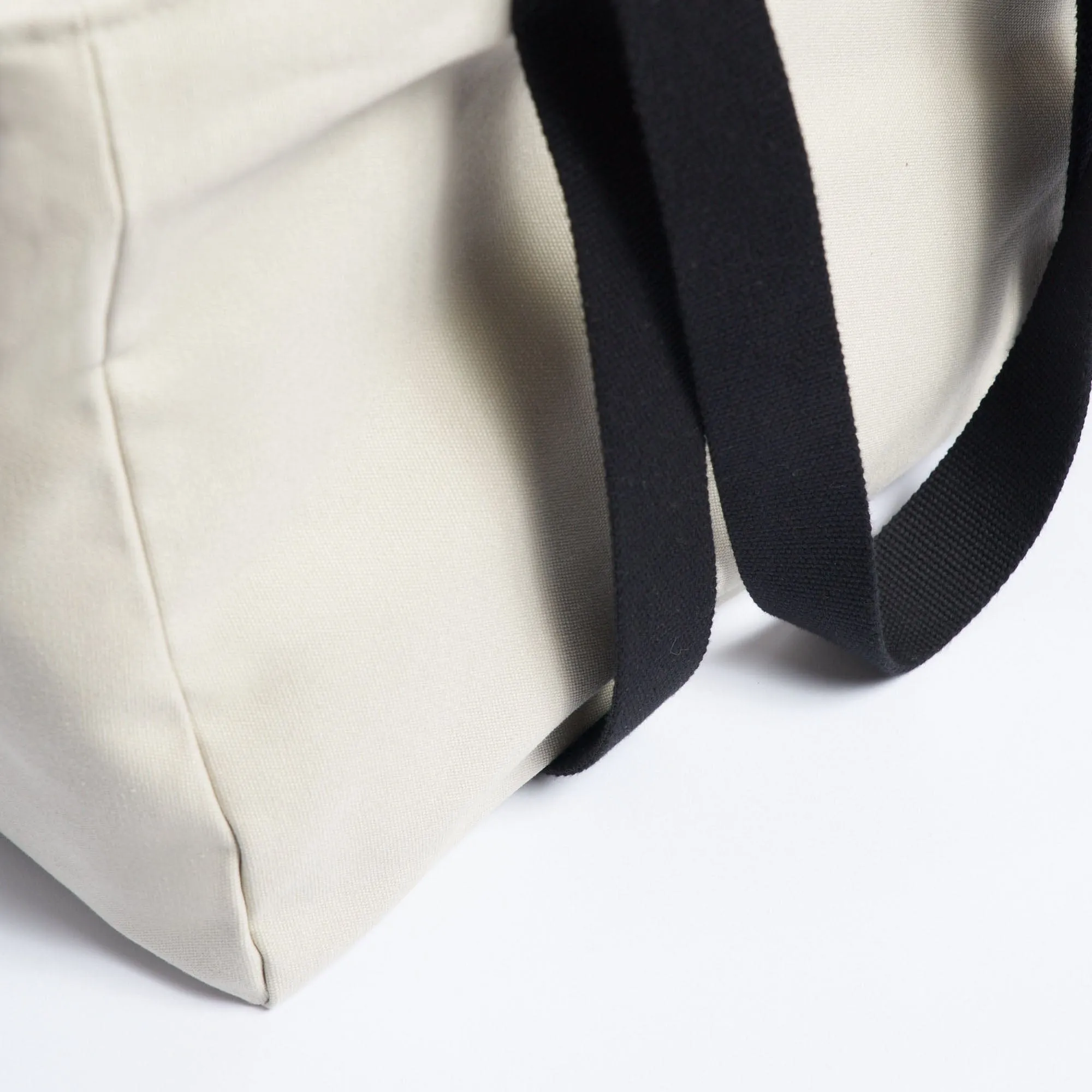 Natural Cotton Canvas Yoga Tote | Sand & Pink