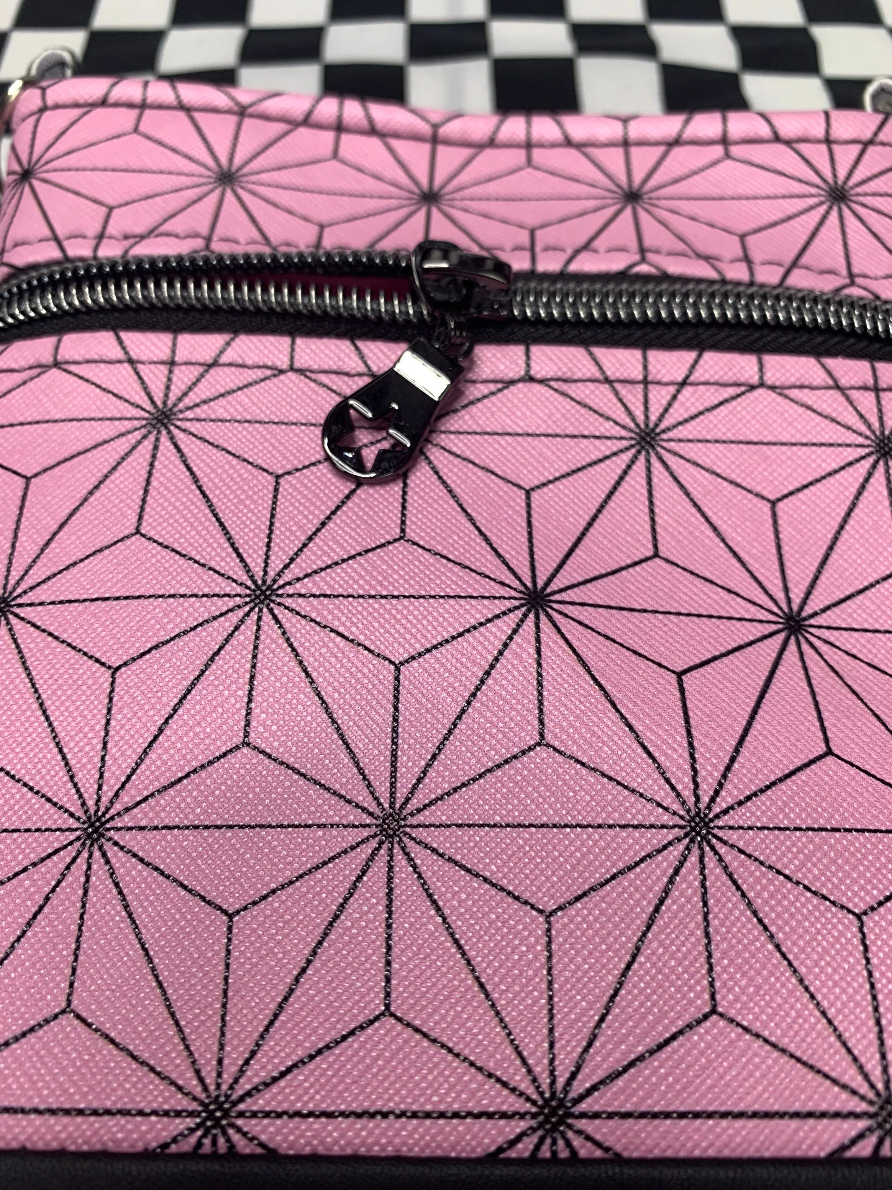 Nezuko inspired fan art crossbody bag