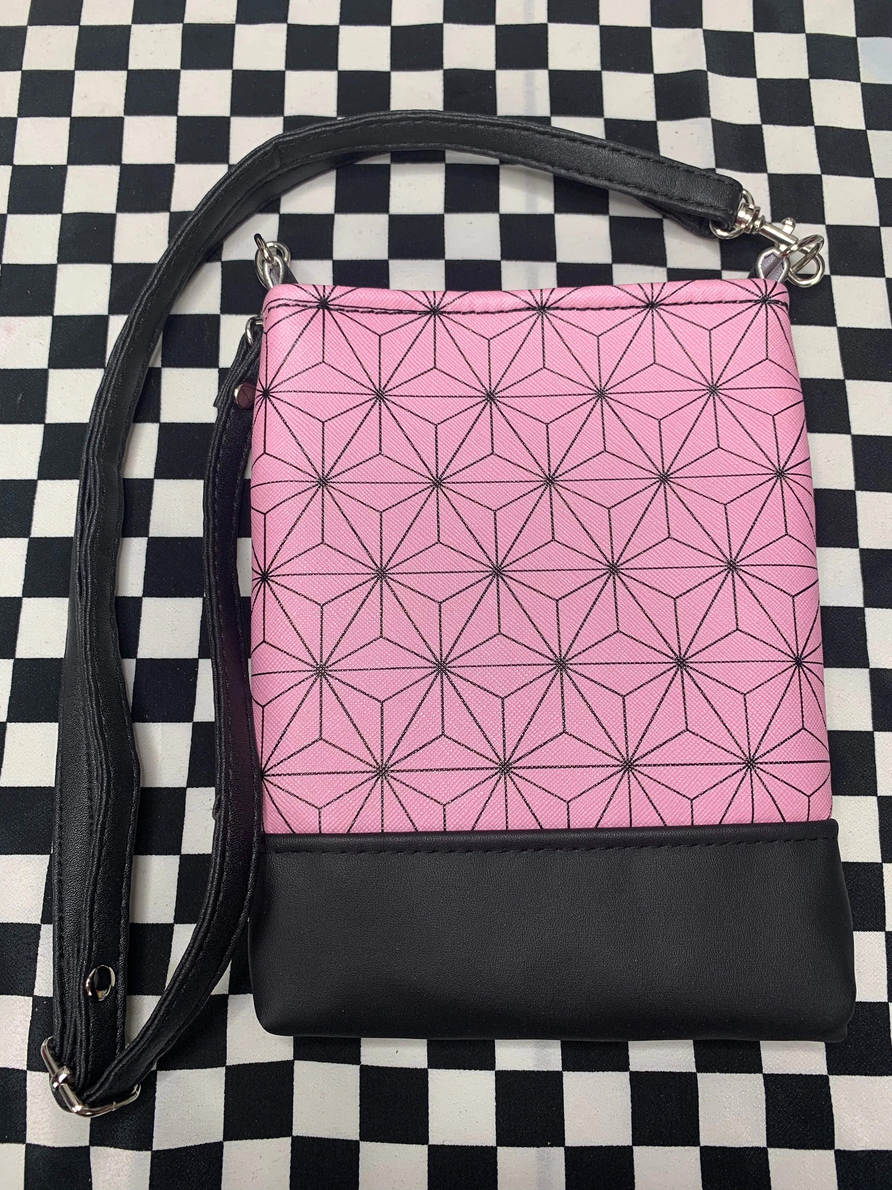 Nezuko inspired fan art crossbody bag