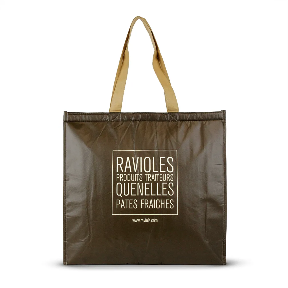 Non Woven Polypropylene Laminated insulated tote *Fully Customizable* Bag Ban Approved