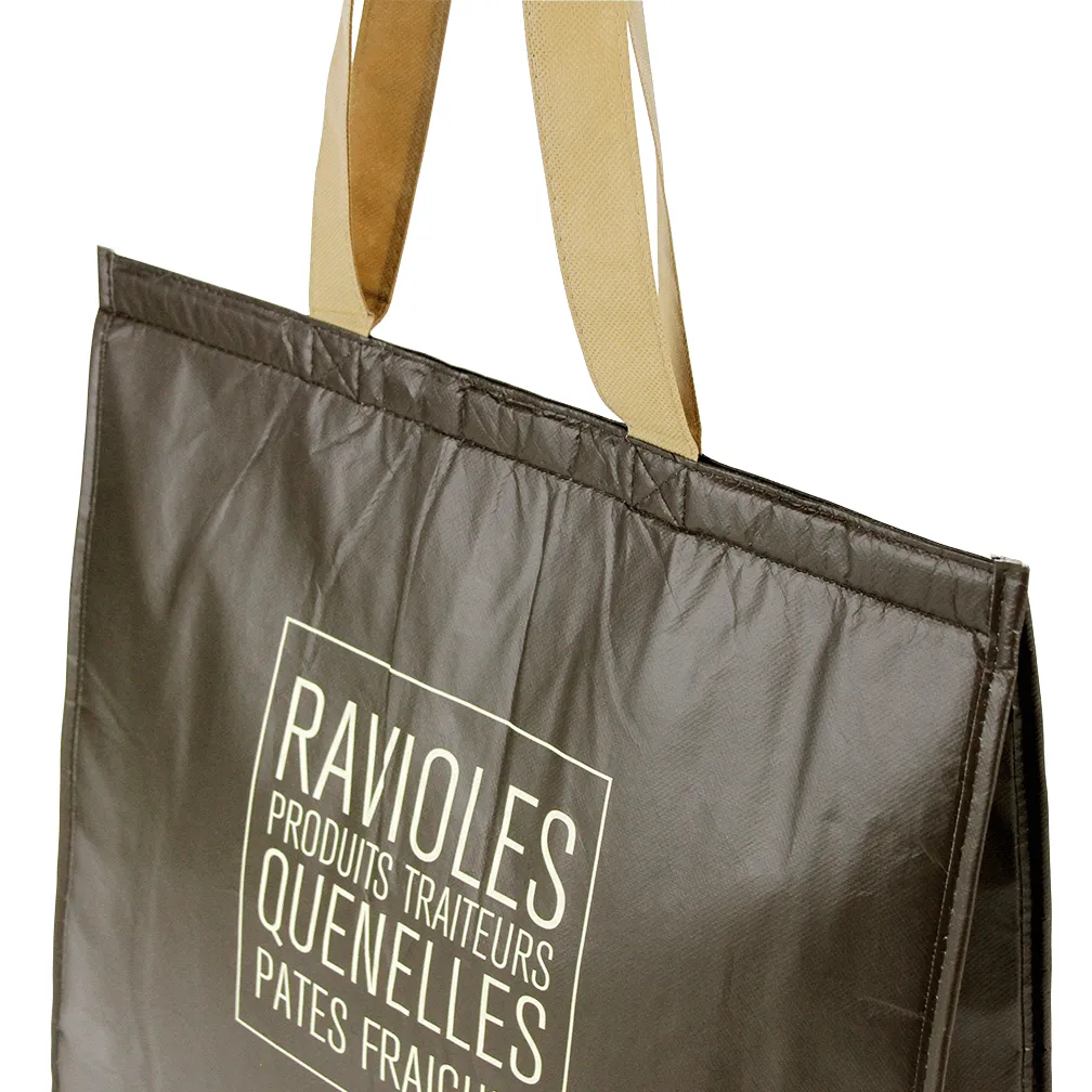 Non Woven Polypropylene Laminated insulated tote *Fully Customizable* Bag Ban Approved