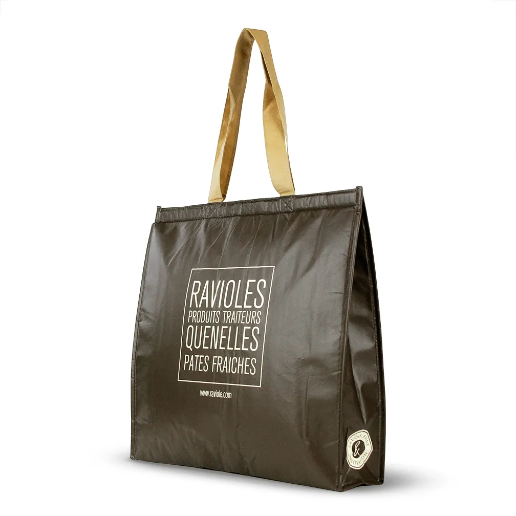 Non Woven Polypropylene Laminated insulated tote *Fully Customizable* Bag Ban Approved