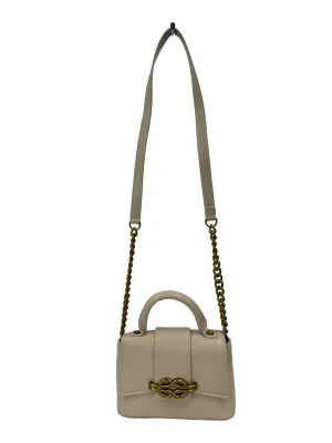 Nude City Bag With Metal Buckle