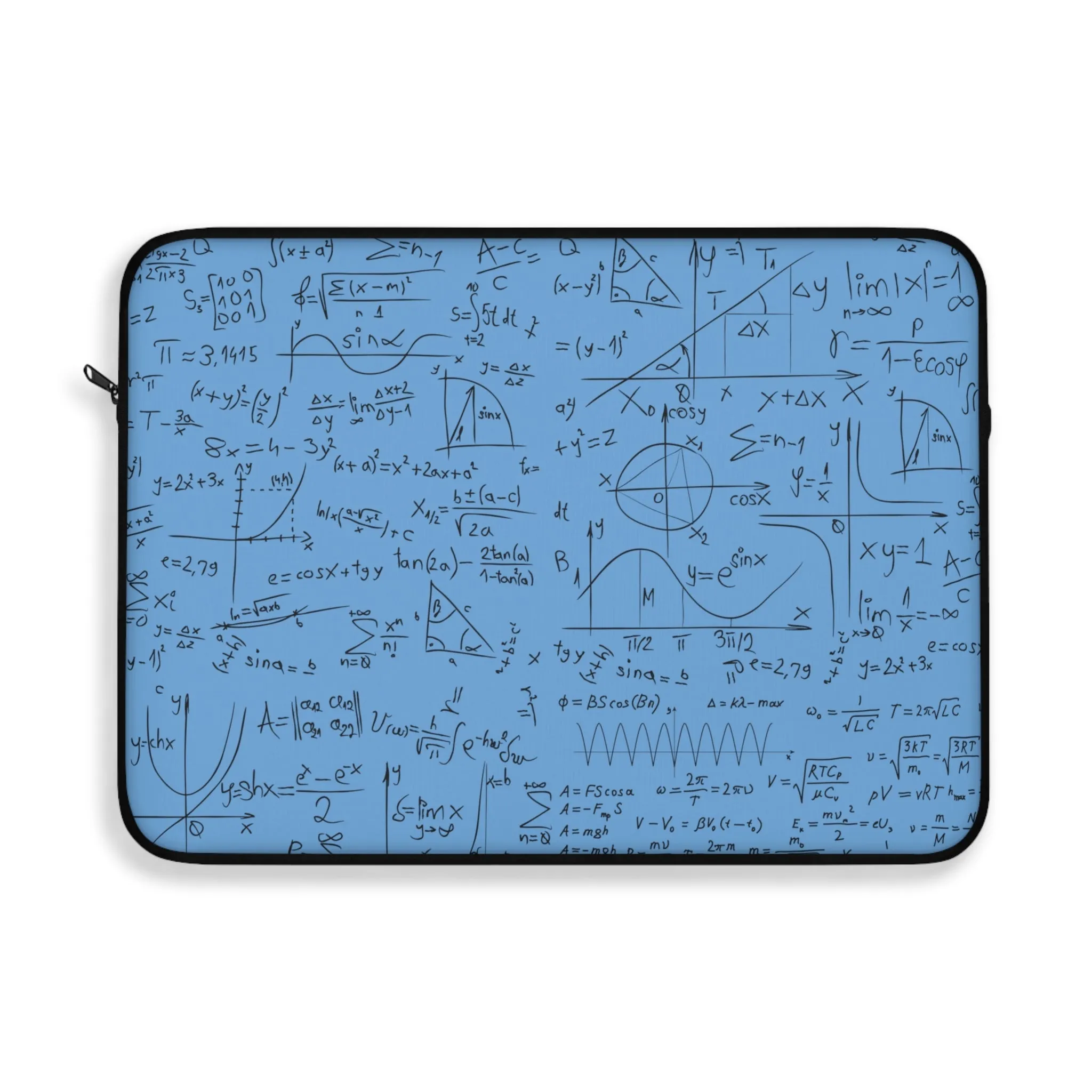 Numerical Incantations Laptop Case - Sky Blue