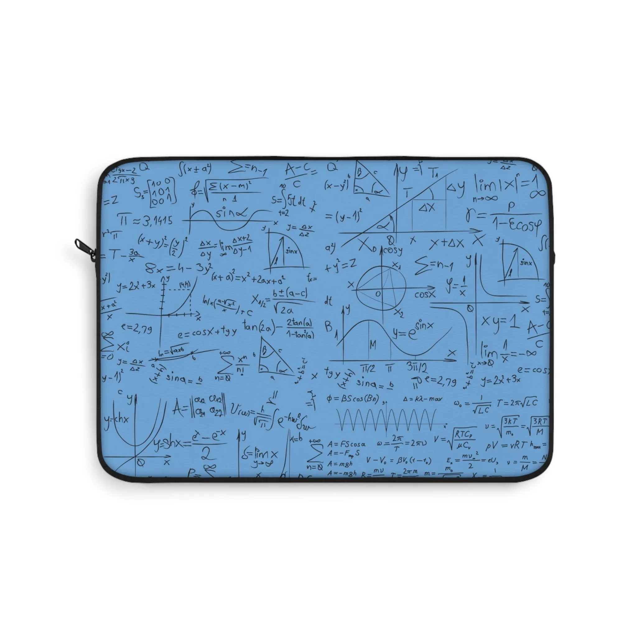 Numerical Incantations Laptop Case - Sky Blue