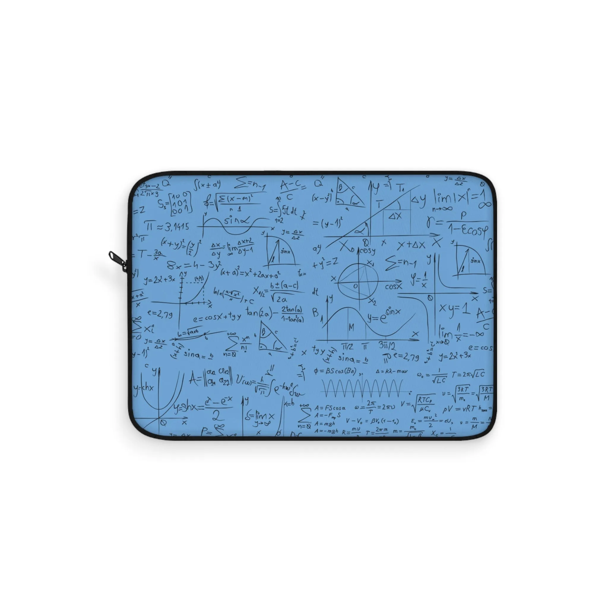 Numerical Incantations Laptop Case - Sky Blue