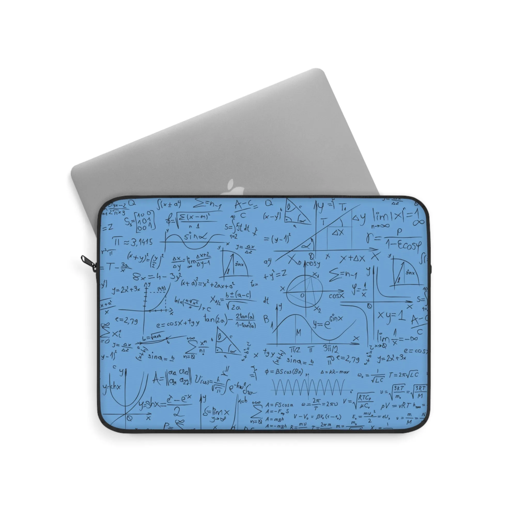 Numerical Incantations Laptop Case - Sky Blue