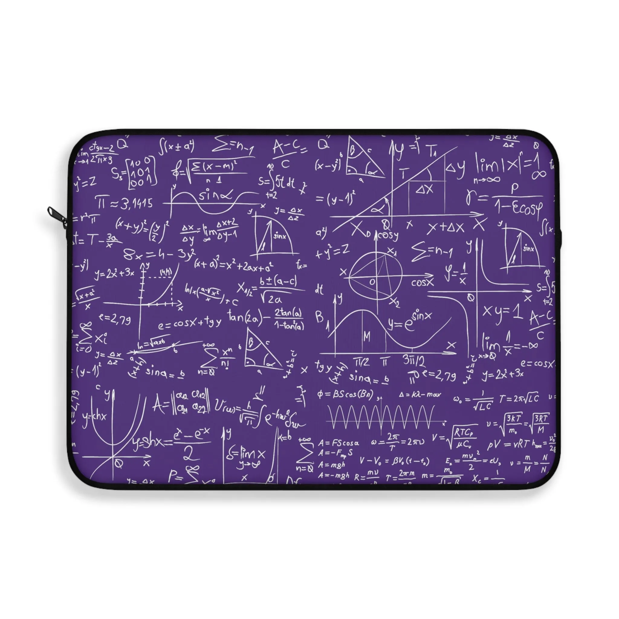 Numerical Incantations Laptop Sleeve - Purple
