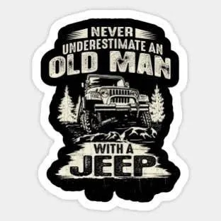 Old Man Jeep Sticker