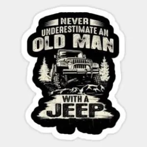 Old Man Jeep Sticker