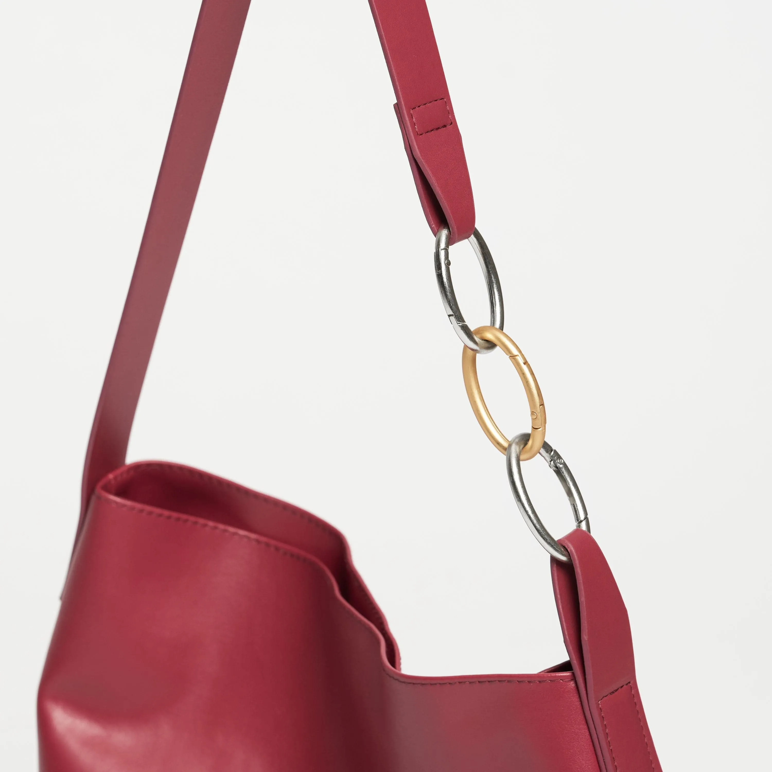 Oleatex Vegan Olive Leather Versatile Tote | Cherry Red