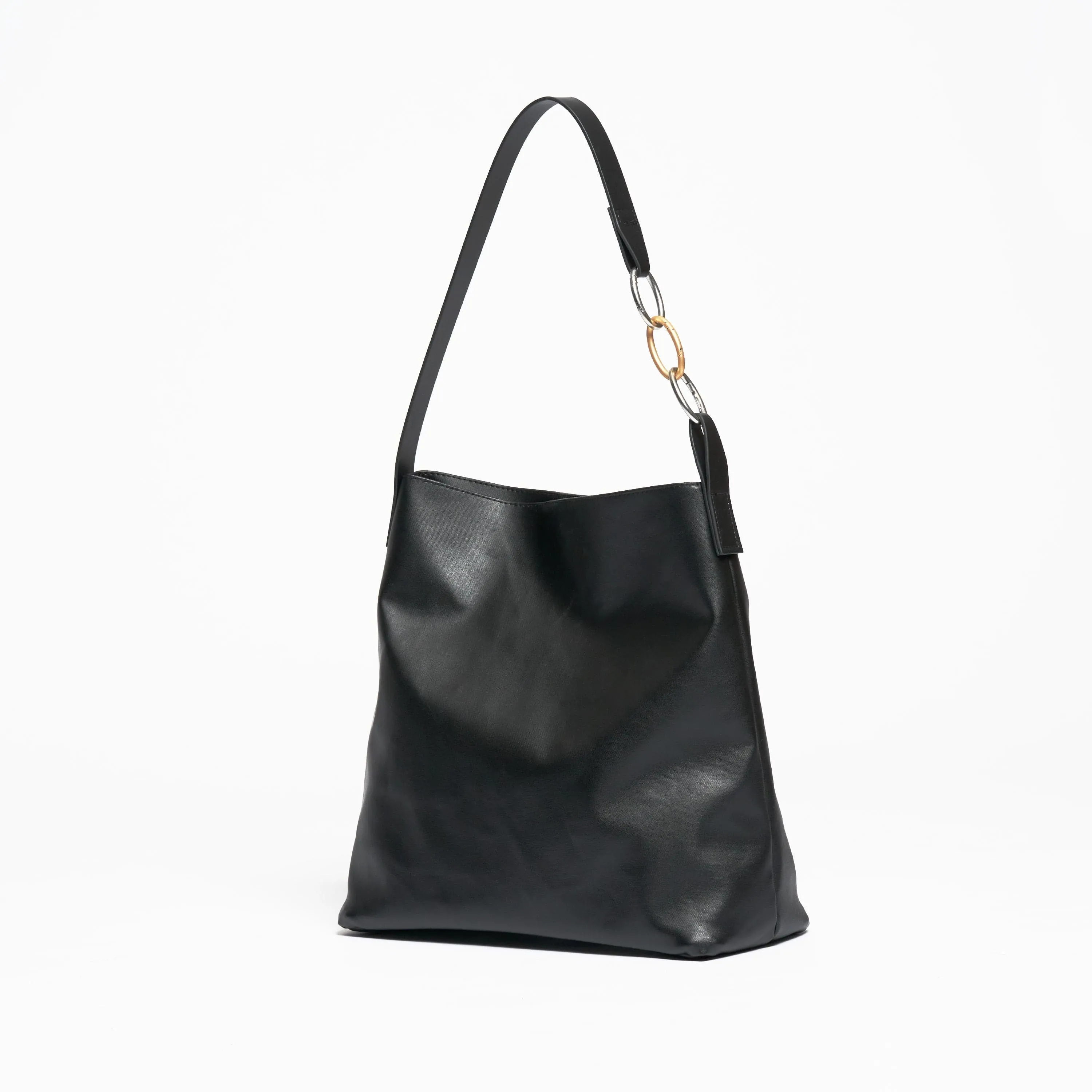 Oleatex Vegan Olive Leather Versatile Tote | Night Black