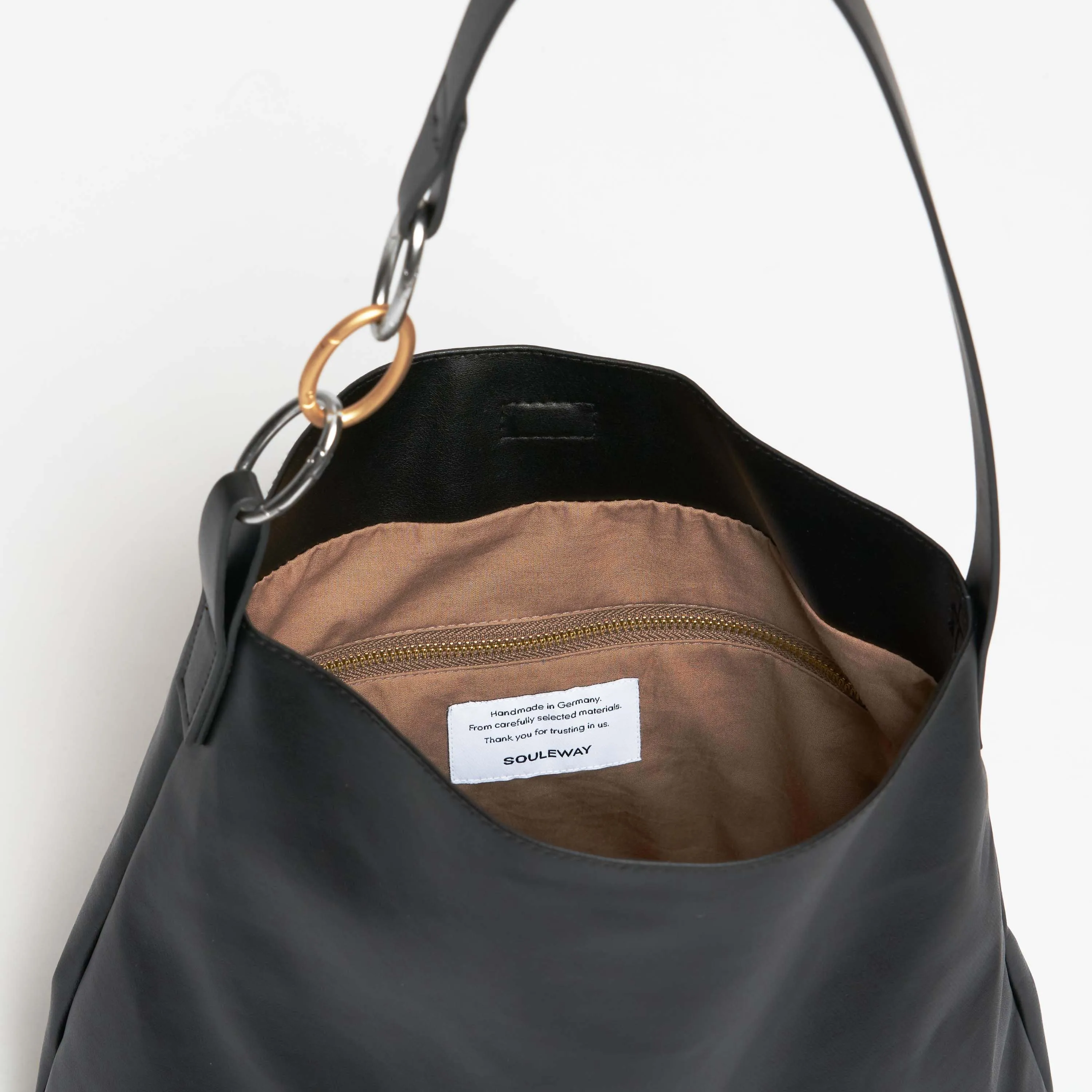 Oleatex Vegan Olive Leather Versatile Tote | Night Black