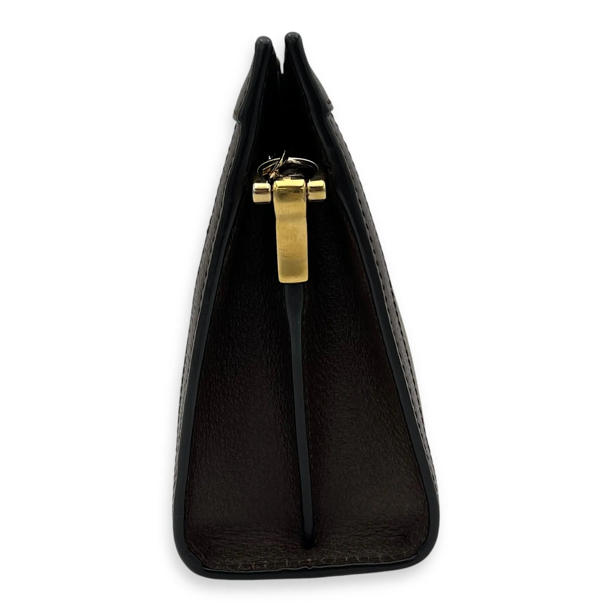 Ophidia Crossbody Bag Brown in Coated Canvas, Gold hardware