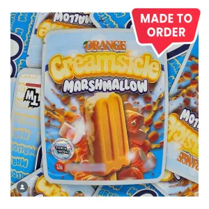 Orange Creamsicle Marshmallow 3.5g Mylar Bags Sprinklez Torch World (made-to-order)