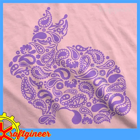 Paisley Bunny Silhouette